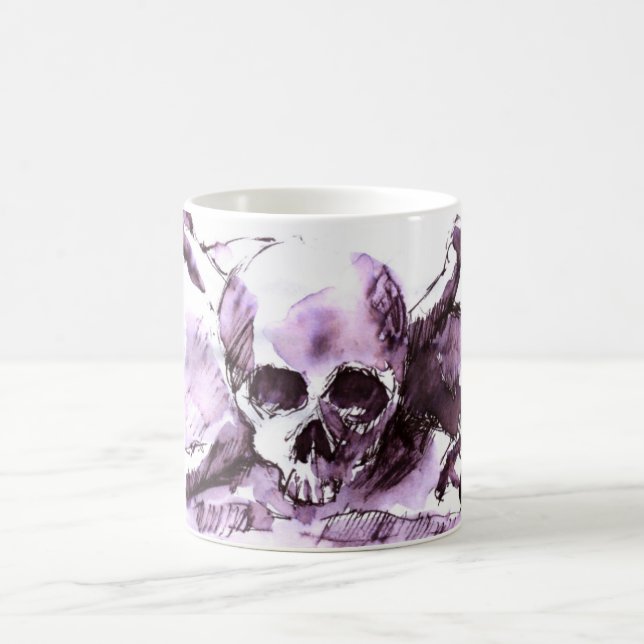 svartvit piratmugg kaffemugg (Center)