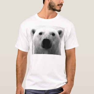 Svartvit Polar Bear T Shirt