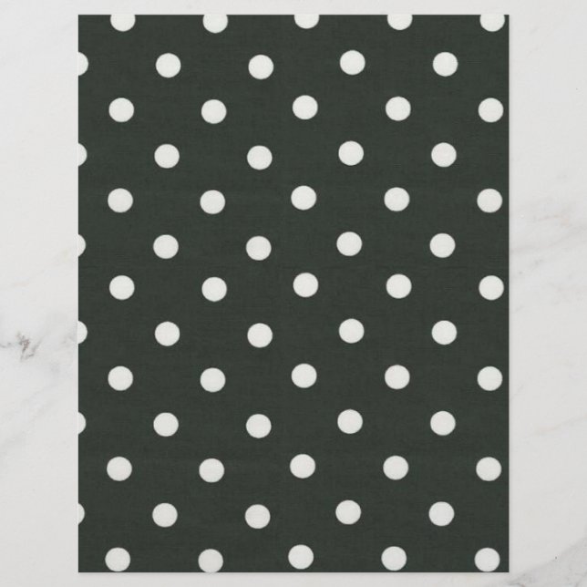 Svartvit Polka dots (Framsida)