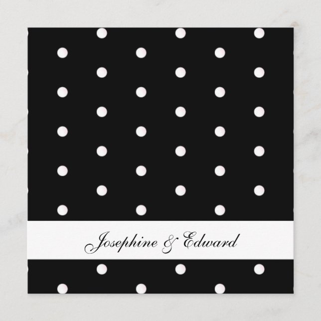 Svartvit Polka dots (Framsida)