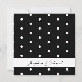 Svartvit Polka dots