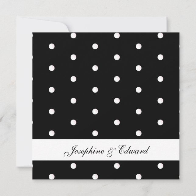 Svartvit Polka dots (Framsida)