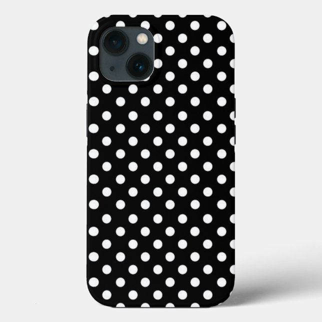 Svartvit polka dots (Baksida)