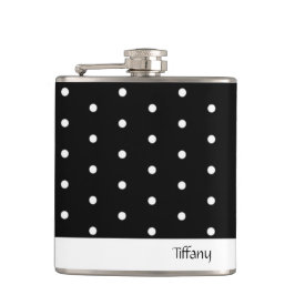 Svartvit Polka dots Fickplunta