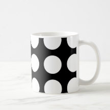 Svartvit polka dots