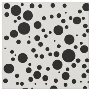 Svartvit polka dots mönster tyg