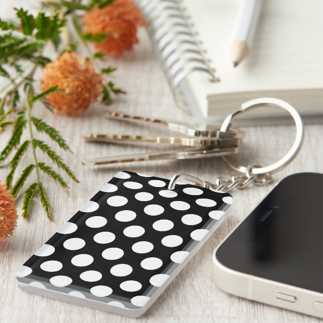 Svartvit Polka dots, Polka Dot Mönster (Högra Framsidan)