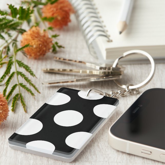 Svartvit Polka dots, Polka Dot Mönster (Högra Framsidan)
