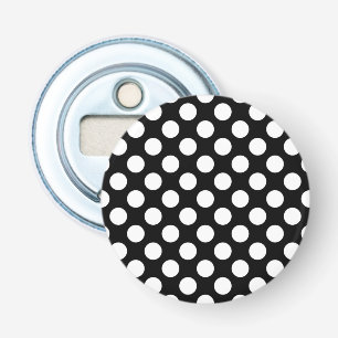 Svartvit Polka dots, Polka Dot Mönster Flasköppnare