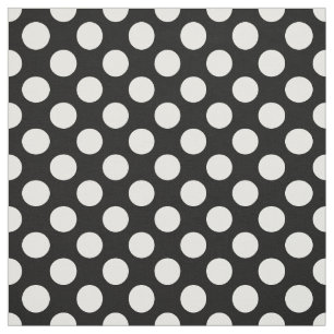 Svartvit Polka dots, Polka Dot Mönster Tyg