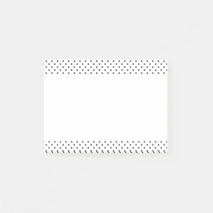 Svartvit Polka dots Post-it Block