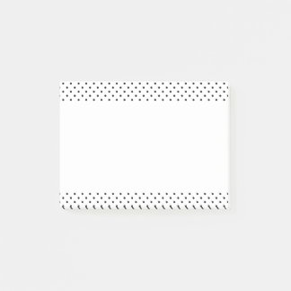 Svartvit Polka dots Post-it Block