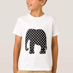 Svartvit polka dots t-shirt
