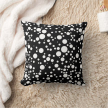 Svartvit polka-prickar