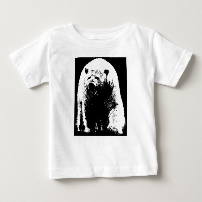 Svartvit popkonst, Polar Bear T Shirt (Framsida)