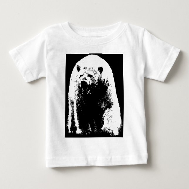 Svartvit popkonst, Polar Bear T Shirt (Framsida)