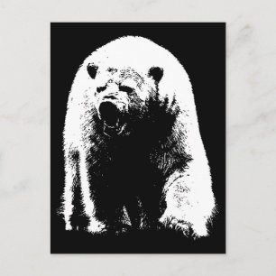 Svartvit popkonst, Polar Bear Vykort