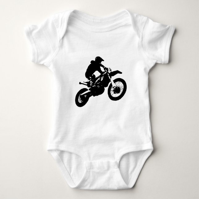 Svartvit poppost konst Motocross Motorcyle Sport Tröja (Framsida)