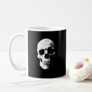 Svartvit popup-bild för anpassningsbar Halloween f Kaffemugg