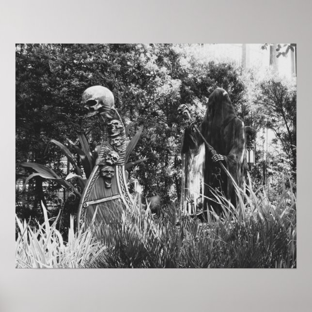 Svartvit Poster Charon Ferryman thru Styx (Framsidan)