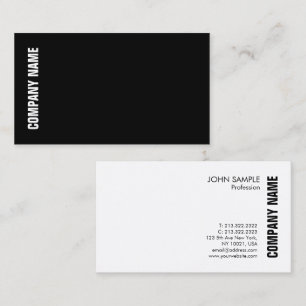Svartvit professionell Modern Elegant-mall Visitkort