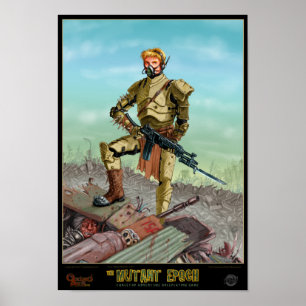 Svartvit punktskydd poster