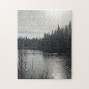 Svartvit puzzel pussel