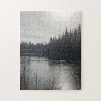 Svartvit puzzel pussel