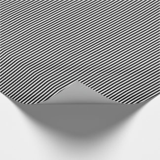 Svartvit Rand 09-Gift Wrapping Papper Presentpapper