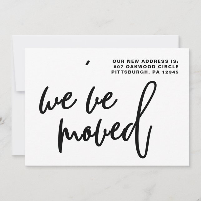 Svartvit Rand, förändring av Adress Meddelande (Framsida)