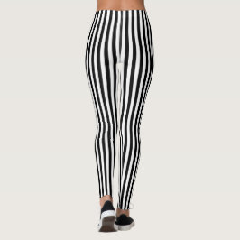Svartvit Rand Leggings