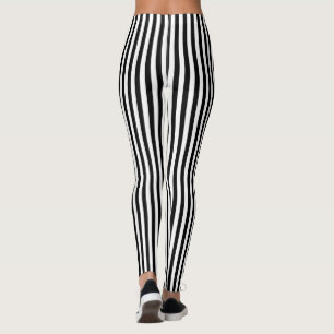 Svartvit Rand Leggings