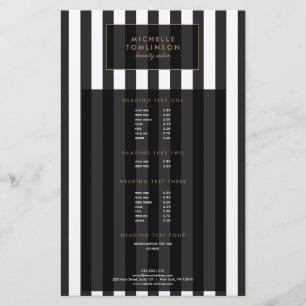 Svartvit Rand Salon III Flyer