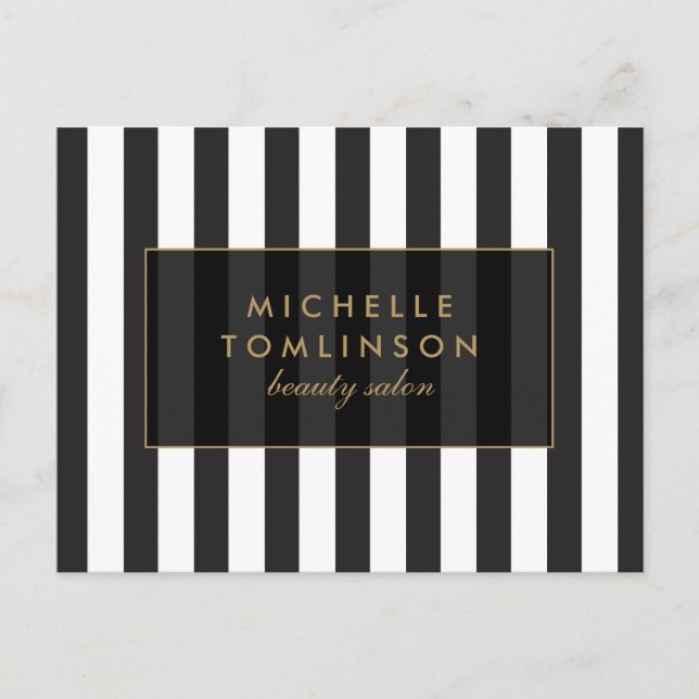 Svartvit Rand Salon III-vykort Vykort (Framsida)