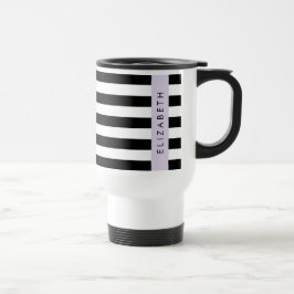 Svartvit Rand, Stripe, Linjer, Ditt namn Resemugg