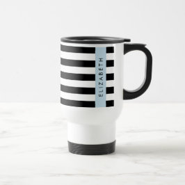 Svartvit Rand, Stripe, Linjer, Ditt namn Resemugg