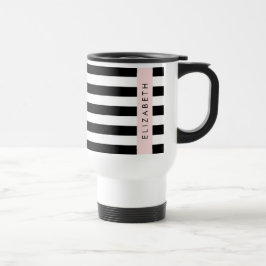 Svartvit Rand, Stripe, Linjer, Ditt namn Resemugg