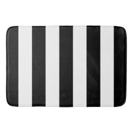 Svartvit Rand, stripe Mönster, Linjer Badrumsmatta