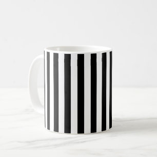 Svartvit Rand, stripe Mönster, Linjer Kaffemugg