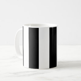 Svartvit Rand, stripe Mönster, Linjer Kaffemugg