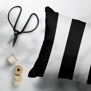 Svartvit Rand, stripe Mönster, Linjer Prydnadskudde