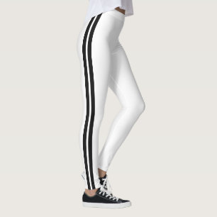 Svartvit Rand väljer Färg Leggings