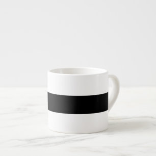 Svartvit randklassiker espressomugg