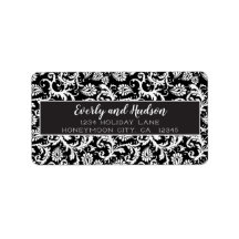 Svartvit Returetiketter