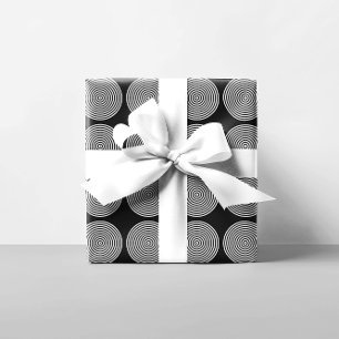 Svartvit Ringar Presentpapper