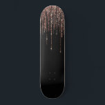 Svartvit Ro Guld med liten Glitter Mini Skateboard Bräda 18,5 Cm<br><div class="desc">Denna glamorösa och lyxaktiga perfekt är snyggtens och trendigets kvinnas utformning. Den har en faux sparkly ro guld glitter-frigångsåkningskurs med faux glitter typografi ovanpå en enkel svart bakgrund. Det är en elegant, en chic, ett trendig och en modern formgivning med en Hollywood vibe! ***ANMÄRKNING OM VIKTIG UTFORMNING: Om du vill...</div>