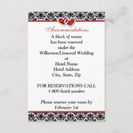 Svartvit rödmask, Gått med Hjärtkort Tilläggskort