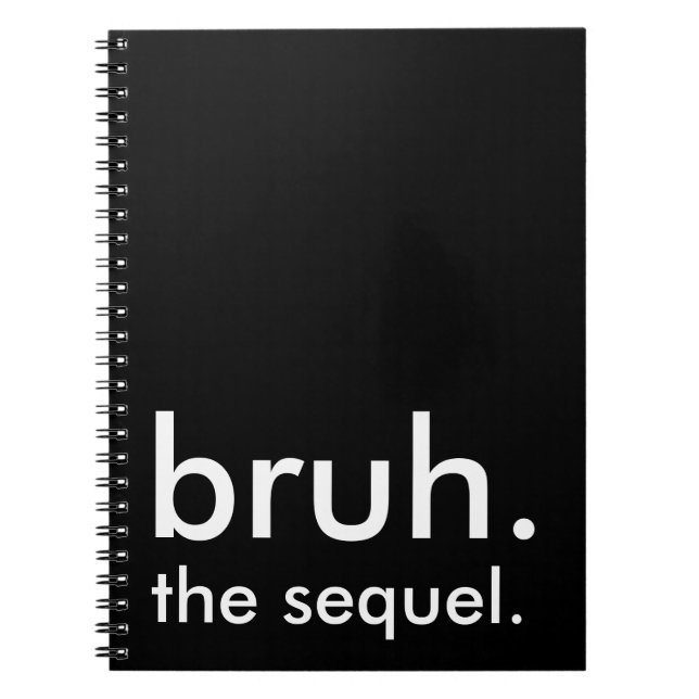 Svartvit, roligt citattblått. anteckningsbok (Framsidan)