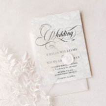 Svartvit romantisk allt på en Bröllop