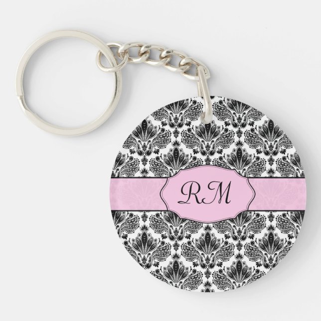 Svartvit Rosa och Vintage, Mönster (Framsidan)